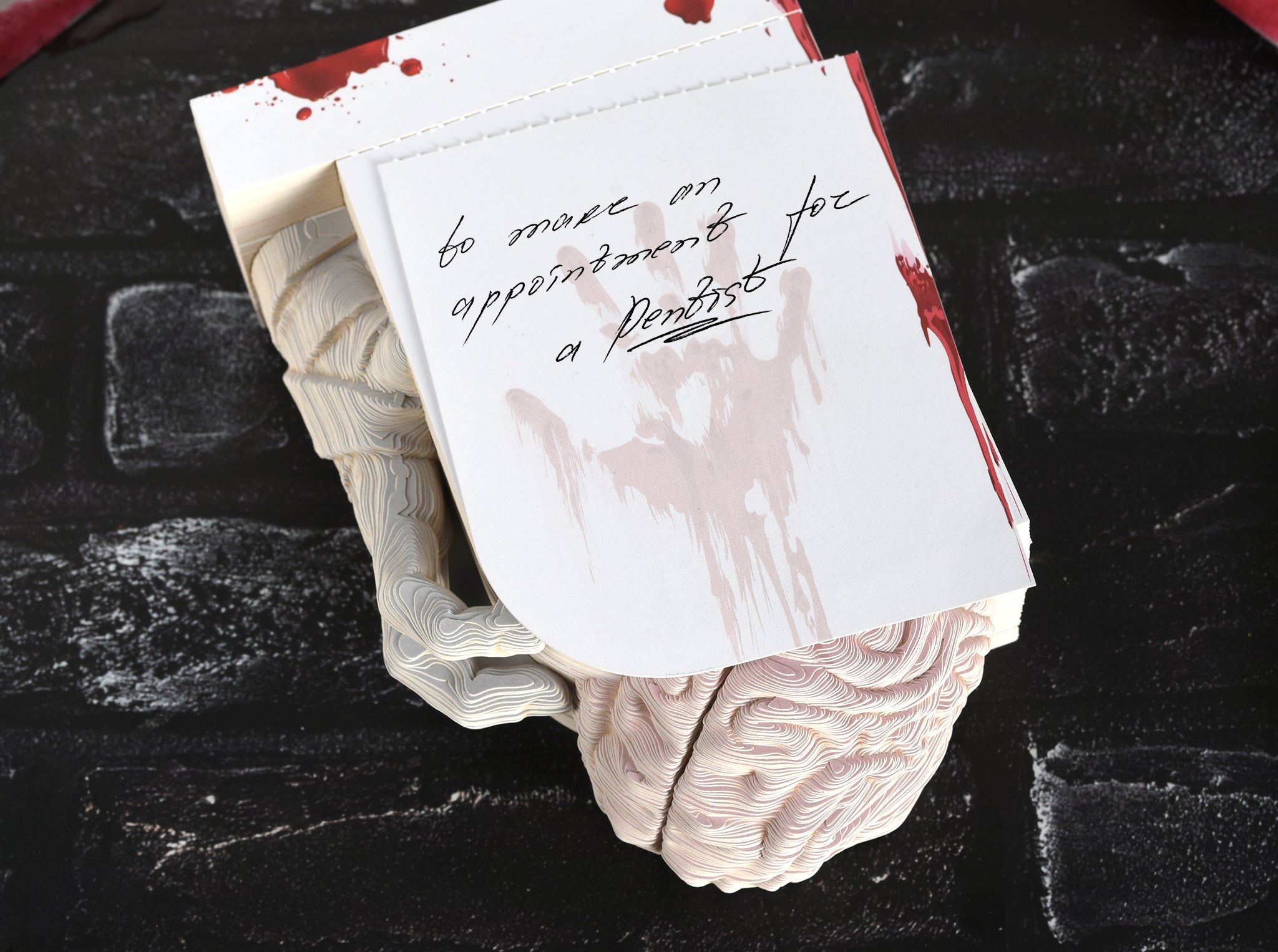 3D note cube "Zombie food"