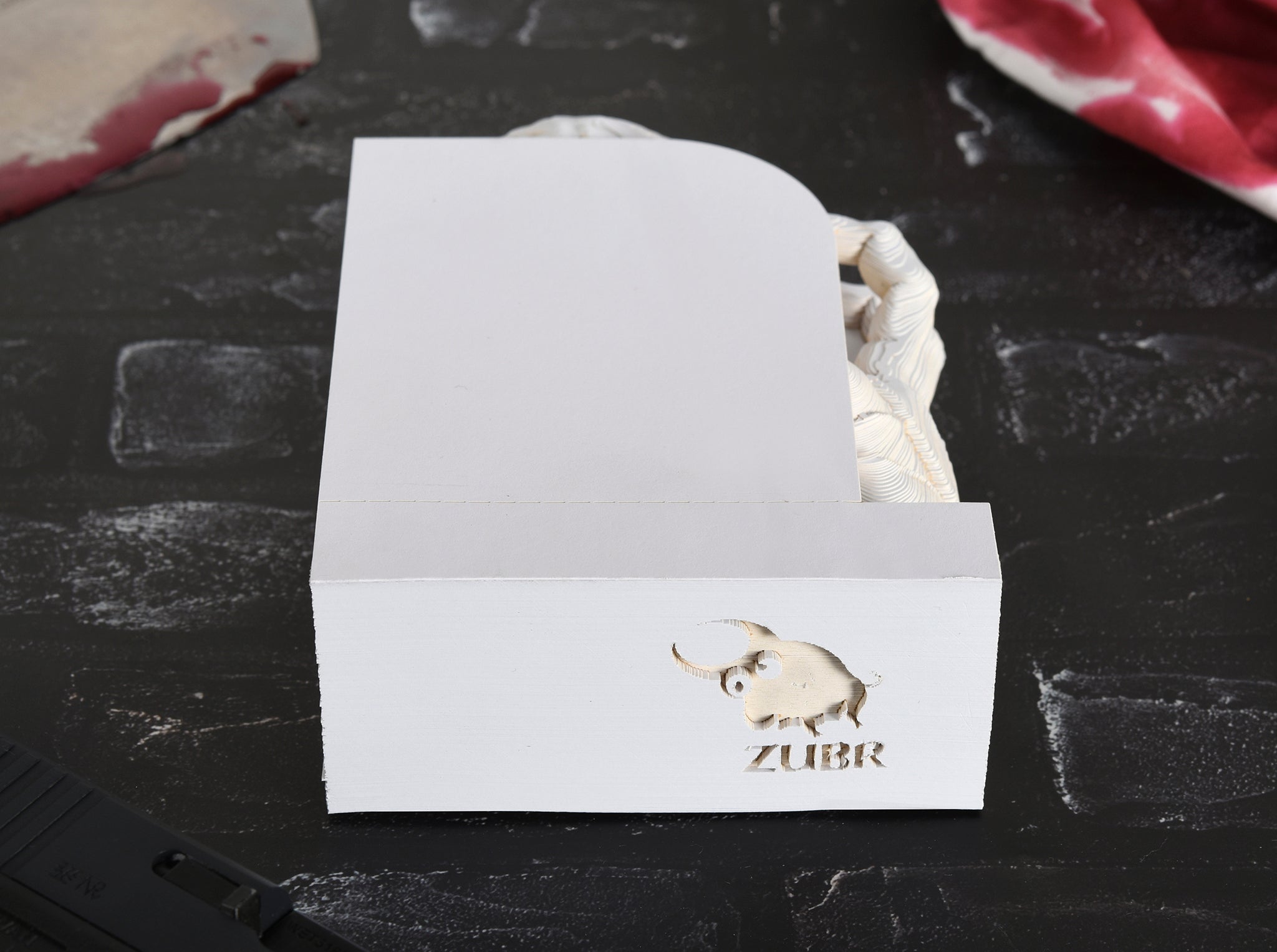 3D note cube "Zombie food" White
